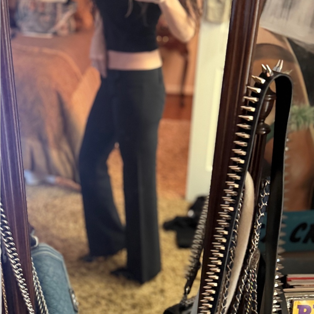 Frankie B super low slacks, light black and color. Size 27 - Picture 9 of 14